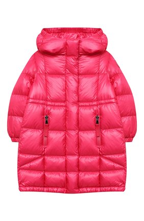 Детское пуховое пальто MONCLER фуксия цвета по цене 69600 руб., арт. F2-954-1C506-10-539ST/8-10A | Фото 1 Детское пуховое пальто MONCLER фуксия цвета, арт. F2-954-1C506-10-539ST/8-10A | Фото 1