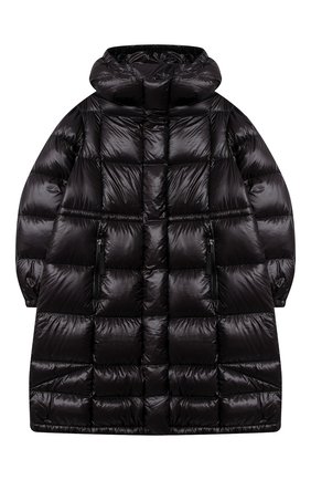 Детское пуховое пальто MONCLER черного цвета по цене 77000 руб., арт. F2-954-1C506-10-539ST/12-14A | Фото 1 Детское пуховое пальто MONCLER черного цвета, арт. F2-954-1C506-10-539ST/12-14A | Фото 1