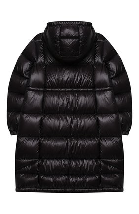 Детское пуховое пальто MONCLER черного цвета по цене 77000 руб., арт. F2-954-1C506-10-539ST/12-14A | Фото 2 Детское пуховое пальто MONCLER черного цвета, арт. F2-954-1C506-10-539ST/12-14A | Фото 2