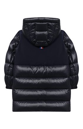 Детское пуховое пальто MONCLER темно-синего цвета по цене 59500 руб., арт. F2-954-1C514-20-68950/4-6A | Фото 2 Детское пуховое пальто MONCLER темно-синего цвета, арт. F2-954-1C514-20-68950/4-6A | Фото 2