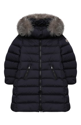 Детское пуховое пальто MONCLER темно-синего цвета по цене 62600 руб., арт. F2-954-1C520-12-68352/4-6A | Фото 1 Детское пуховое пальто MONCLER темно-синего цвета, арт. F2-954-1C520-12-68352/4-6A | Фото 1