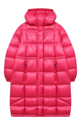Детское пуховое пальто MONCLER фуксия цвета по цене 77000 руб., арт. F2-954-1C506-10-539ST/12-14A | Фото 1 Детское пуховое пальто MONCLER фуксия цвета, арт. F2-954-1C506-10-539ST/12-14A | Фото 1