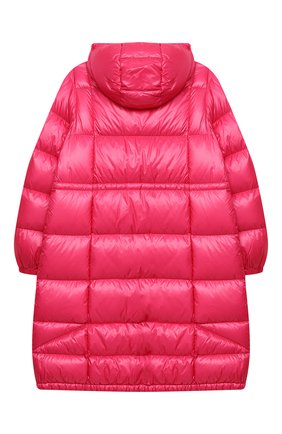 Детское пуховое пальто MONCLER фуксия цвета по цене 77000 руб., арт. F2-954-1C506-10-539ST/12-14A | Фото 2 Детское пуховое пальто MONCLER фуксия цвета, арт. F2-954-1C506-10-539ST/12-14A | Фото 2