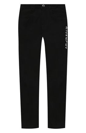 Детские джинсы GIVENCHY черного цвета по цене 26300 руб., арт. H14104 | Фото 1 Детские джинсы GIVENCHY черного цвета, арт. H14104 | Фото 1