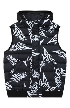 Детский жилет GIVENCHY черного цвета по цене 33850 руб., арт. H26068 | Фото 1 Детский жилет GIVENCHY черного цвета, арт. H26068 | Фото 1