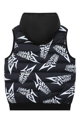 Детский жилет GIVENCHY черного цвета по цене 33850 руб., арт. H26068 | Фото 2 Детский жилет GIVENCHY черного цвета, арт. H26068 | Фото 2