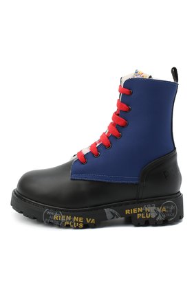 Детские кожаные ботинки PREMIATA WILL BE черного цвета по цене 18150 руб., арт. HI-URBAN-M/11-191461-M/CHILD | Фото 2 Детские кожаные ботинки PREMIATA WILL BE черного цвета, арт. HI-URBAN-M/11-191461-M/CHILD | Фото 2 (Материал утеплителя: Натуральный мех; Материал внешний: Кожа)
