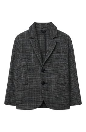 Детский пиджак EMPORIO ARMANI темно-серого цвета по цене 26700 руб., арт. 6H4GJA/4N4PZ | Фото 1 Детский пиджак EMPORIO ARMANI темно-серого цвета, арт. 6H4GJA/4N4PZ | Фото 1
