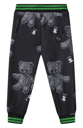 Детские джоггеры PHILIPP PLEIN черного цвета по цене 20670 руб., арт. F20C BJT0397 PJO002N | Фото 1 Детские джоггеры PHILIPP PLEIN черного цвета, арт. F20C BJT0397 PJO002N | Фото 1