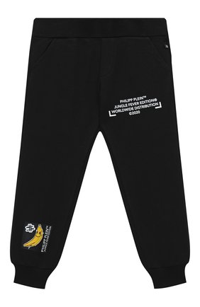 Детские джоггеры PHILIPP PLEIN черного цвета по цене 20670 руб., арт. F20C BJT0390 PJO002N | Фото 1 Детские джоггеры PHILIPP PLEIN черного цвета, арт. F20C BJT0390 PJO002N | Фото 1