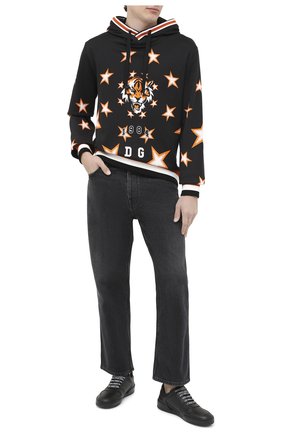 Мужской хлопковое худи DOLCE & GABBANA серого цвета по цене 57400 руб., арт. G9PY8T/HI7DA | Фото 2 Мужской хлопковое худи DOLCE & GABBANA серого цвета, арт. G9PY8T/HI7DA | Фото 2