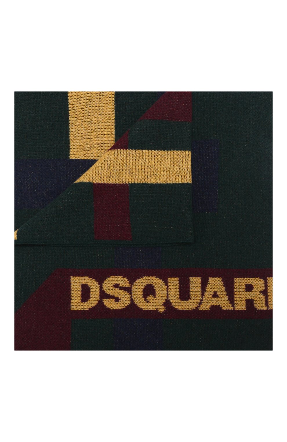 Мужской шерстяной палантин DSQUARED2 разноцветного цвета, арт. KNW0012 05M01040 | Фото 1