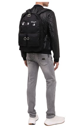 Мужской текстильный рюкзак OFF-WHITE черного цвета по цене 47300 руб., арт. 0MNB003E20FAB0011001 | Фото 2 Мужской текстильный рюкзак OFF-WHITE черного цвета, арт. 0MNB003E20FAB0011001 | Фото 2