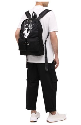Мужской текстильный рюкзак OFF-WHITE черного цвета по цене 47300 руб., арт. 0MNB003E20FAB0021001 | Фото 2 Мужской текстильный рюкзак OFF-WHITE черного цвета, арт. 0MNB003E20FAB0021001 | Фото 2