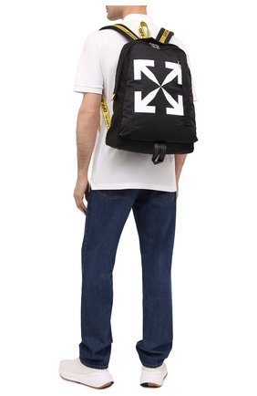 Мужской текстильный рюкзак OFF-WHITE черного цвета по цене 44400 руб., арт. 0MNB019E20FAB0011001 | Фото 2 Мужской текстильный рюкзак OFF-WHITE черного цвета, арт. 0MNB019E20FAB0011001 | Фото 2