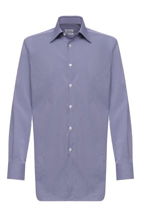 Мужская хлопковая сорочка BRIONI синего цвета по цене 48300 руб., арт. RCB40L/0906T | Фото 1 Мужская хлопковая сорочка BRIONI синего цвета, арт. RCB40L/0906T | Фото 1