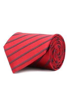 Мужской шелковый галстук BRIONI красного цвета, арт. 062H00/09470 | Фото 1 (Материал: Текстиль, Шелк; Принт: С принтом; Региональные ограничения белый список (Axapta Mercury): RU)