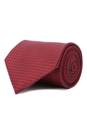 Мужской шелковый галстук BRIONI красного цвета, арт. 062H00/09458 | Фото 1 (Материал: Текстиль, Шелк; Принт: С принтом; Региональные ограничения белый список (Axapta Mercury): RU)