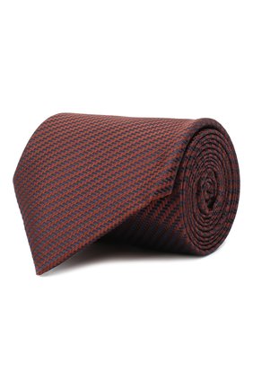 Мужской шелковый галстук BRIONI оранжевого цвета, арт. 062H00/09440 | Фото 1 (Материал: Текстиль, Шелк; Принт: С принтом; Региональные ограничения белый список (Axapta Mercury): RU)