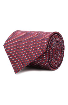 Мужской шелковый галстук BRIONI красного цвета, арт. 062H00/0943T | Фото 1 (Материал: Текстиль, Шелк; Принт: С принтом; Региональные ограничения белый список (Axapta Mercury): RU)