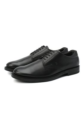 Мужской кожаные дерби TOD’S черного цвета по цене 36950 руб., арт. XXM62C00C200LW | Фото 1 Мужской кожаные дерби TOD’S черного цвета, арт. XXM62C00C200LW | Фото 1