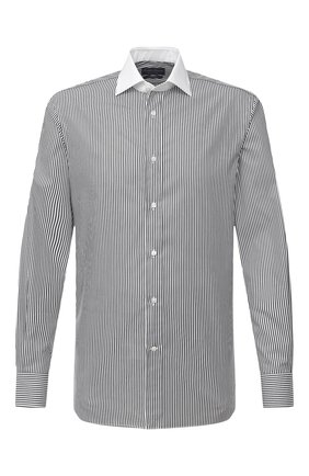 Мужская хлопковая сорочка RALPH LAUREN черно-белого цвета по цене 44950 руб., арт. 791819190 | Фото 1 Мужская хлопковая сорочка RALPH LAUREN черно-белого цвета, арт. 791819190 | Фото 1