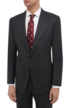Мужской шерстяной костюм TOM FORD серого цвета по цене 353000 руб., арт. Q31R11/21AA43 | Фото 2 Мужской шерстяной костюм TOM FORD серого цвета, арт. Q31R11/21AA43 | Фото 2