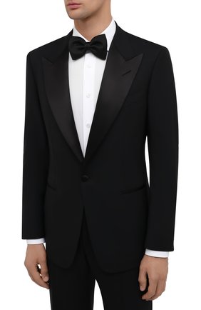 Мужской шерстяной смокинг TOM FORD черного цвета по цене 343000 руб., арт. Q22R12/21RP48 | Фото 2 Мужской шерстяной смокинг TOM FORD черного цвета, арт. Q22R12/21RP48 | Фото 2