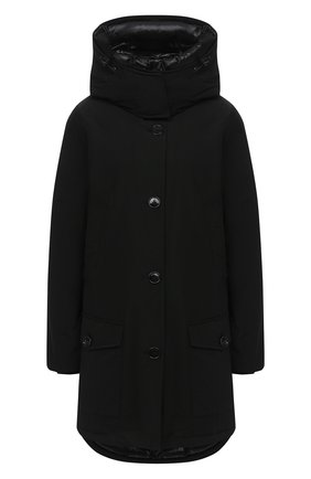 Женская пуховая парка WOOLRICH черного цвета по цене 73350 руб., арт. CFWW0U0304FR/UT0001 | Фото 1 Женская пуховая парка WOOLRICH черного цвета, арт. CFWW0U0304FR/UT0001 | Фото 1