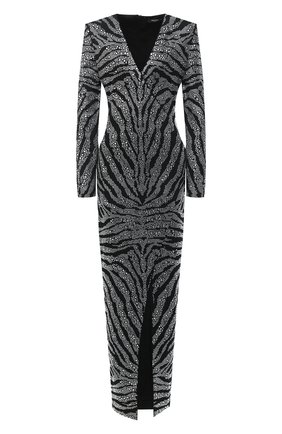 Женское платье из вискозы BALMAIN черного цвета по цене 499500 руб., арт. UF16899/J073 | Фото 1 Женское платье из вискозы BALMAIN черного цвета, арт. UF16899/J073 | Фото 1