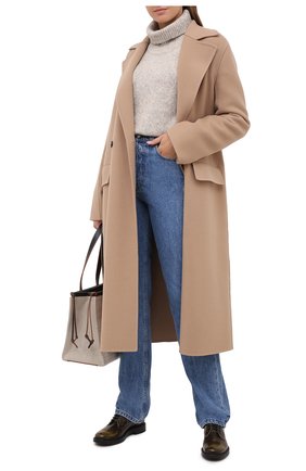 Женская кожаные дерби TOD’S темно-зеленого цвета по цене 35950 руб., арт. XXW59C0DD20SHA | Фото 2 Женская кожаные дерби TOD’S темно-зеленого цвета, арт. XXW59C0DD20SHA | Фото 2