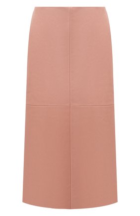Женская кожаная юбка DROME розового цвета по цене 69950 руб., арт. DPD1961P/D1098P | Фото 1 Женская кожаная юбка DROME розового цвета, арт. DPD1961P/D1098P | Фото 1 (Длина Ж (юбки, платья, шорты): Миди; Материал внешний: Кожа; Материал подклада: Вискоза; Женское Кросс-КТ: Юбка-одежда)