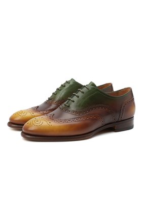 Женская кожаные оксфорды SANTONI разноцветного цвета по цене 65150 руб., арт. WUGY58824BA1NLHRL50 | Фото 1 Женская кожаные оксфорды SANTONI разноцветного цвета, арт. WUGY58824BA1NLHRL50 | Фото 1
