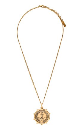 Женская кулон на цепочке SAINT LAURENT золотого цвета по цене 33250 руб., арт. 636004/Y1500 | Фото 1 Женская кулон на цепочке SAINT LAURENT золотого цвета, арт. 636004/Y1500 | Фото 1 (Материал: Металл)