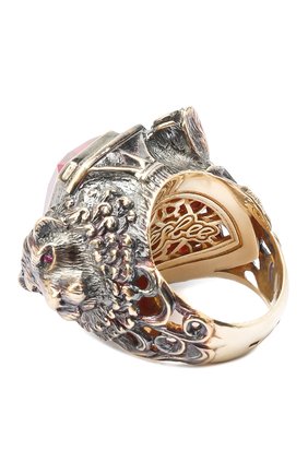 Женское кольцо lion&roses QUEENSBEE разноцветного цвета по цене 70180 руб., арт. 102057/25,61 | Фото 2 Женское кольцо lion&roses QUEENSBEE разноцветного цвета, арт. 102057/25,61 | Фото 2