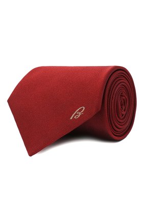 Мужской шелковый галстук BRIONI красного цвета, арт. 062H00/0943C | Фото 1 (Материал: Текстиль, Шелк; Принт: Без принта; Региональные ограничения белый список (Axapta Mercury): RU)