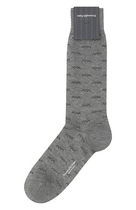Мужские хлопковые носки ERMENEGILDO ZEGNA светло-серого цвета по цене 2995 руб., арт. N5V403250 | Фото 1 Мужские хлопковые носки ERMENEGILDO ZEGNA светло-серого цвета, арт. N5V403250 | Фото 1