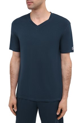 Мужская пижама ERMENEGILDO ZEGNA синего цвета по цене 29950 руб., арт. N6H111040 | Фото 2 Мужская пижама ERMENEGILDO ZEGNA синего цвета, арт. N6H111040 | Фото 2