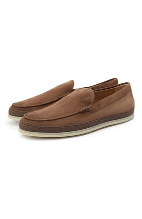 Мужские замшевые слипоны TOD’S коричневого цвета по цене 37550 руб., арт. XXM0TV0AJ30RE0 | Фото 1 Мужские замшевые слипоны TOD’S коричневого цвета, арт. XXM0TV0AJ30RE0 | Фото 1
