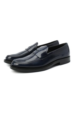 Мужские кожаные пенни-лоферы TOD’S темно-синего цвета по цене 35250 руб., арт. XXM62C0DI20AKT | Фото 1 Мужские кожаные пенни-лоферы TOD’S темно-синего цвета, арт. XXM62C0DI20AKT | Фото 1