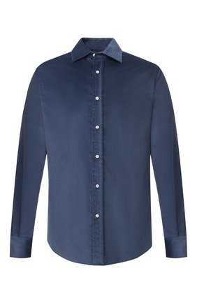 Мужская рубашка из хлопка и кашемира RALPH LAUREN синего цвета по цене 79950 руб., арт. 790806139 | Фото 1 Мужская рубашка из хлопка и кашемира RALPH LAUREN синего цвета, арт. 790806139 | Фото 1