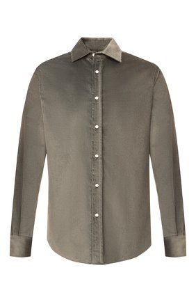 Мужская рубашка из хлопка и кашемира RALPH LAUREN хаки цвета по цене 79950 руб., арт. 790806139 | Фото 1 Мужская рубашка из хлопка и кашемира RALPH LAUREN хаки цвета, арт. 790806139 | Фото 1