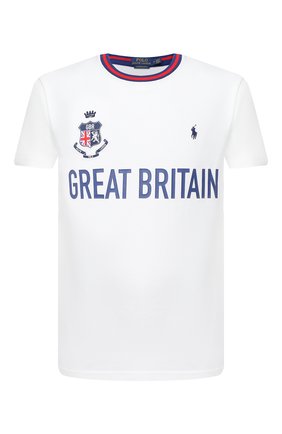 Мужская хлопковая футболка POLO RALPH LAUREN белого цвета по цене 7640 руб., арт. 710803522 | Фото 1 Мужская хлопковая футболка POLO RALPH LAUREN белого цвета, арт. 710803522 | Фото 1