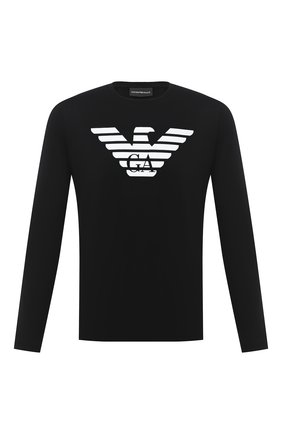 Мужская хлопковый лонгслив EMPORIO ARMANI черного цвета по цене 8420 руб., арт. 8N1T64/1JNQZ | Фото 1 Мужская хлопковый лонгслив EMPORIO ARMANI черного цвета, арт. 8N1T64/1JNQZ | Фото 1