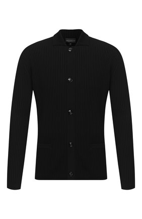 Мужская шерстяной кардиган EMPORIO ARMANI черного цвета по цене 29950 руб., арт. 6H1GX1/1MHWZ | Фото 1 Мужская шерстяной кардиган EMPORIO ARMANI черного цвета, арт. 6H1GX1/1MHWZ | Фото 1