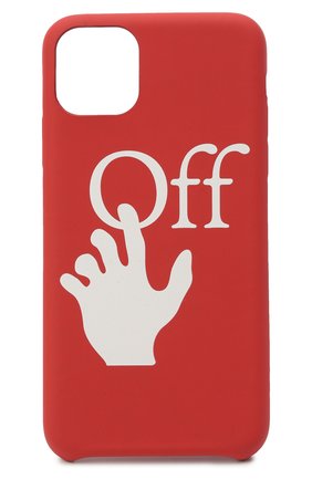 Чехол для iphone 11 pro max OFF-WHITE красного цвета, арт. 0MPA019F20PLA0012501 | Фото 1 (Материал: Пластик)
