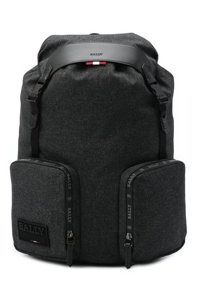 Мужской текстильный рюкзак rhudi BALLY темно-серого цвета, арт. RHUDI.JT/05 | Фото 1 (Материал: Текстиль; Размер: large; Стили: Кэжуэл)