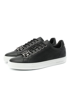 Мужские кожаные кеды hexagon PHILIPP PLEIN черного цвета по цене 46980 руб., арт. F20S MSC2821 PLE006N | Фото 1 Мужские кожаные кеды hexagon PHILIPP PLEIN черного цвета, арт. F20S MSC2821 PLE006N | Фото 1