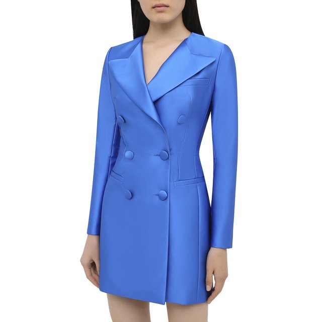Платье пиджак синего цвета