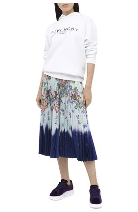 Женские текстильные кеды ALEXANDER MCQUEEN фиолетового цвета по цене 37850 руб., арт. 553775/W4KMF | Фото 2 Женские текстильные кеды ALEXANDER MCQUEEN фиолетового цвета, арт. 553775/W4KMF | Фото 2